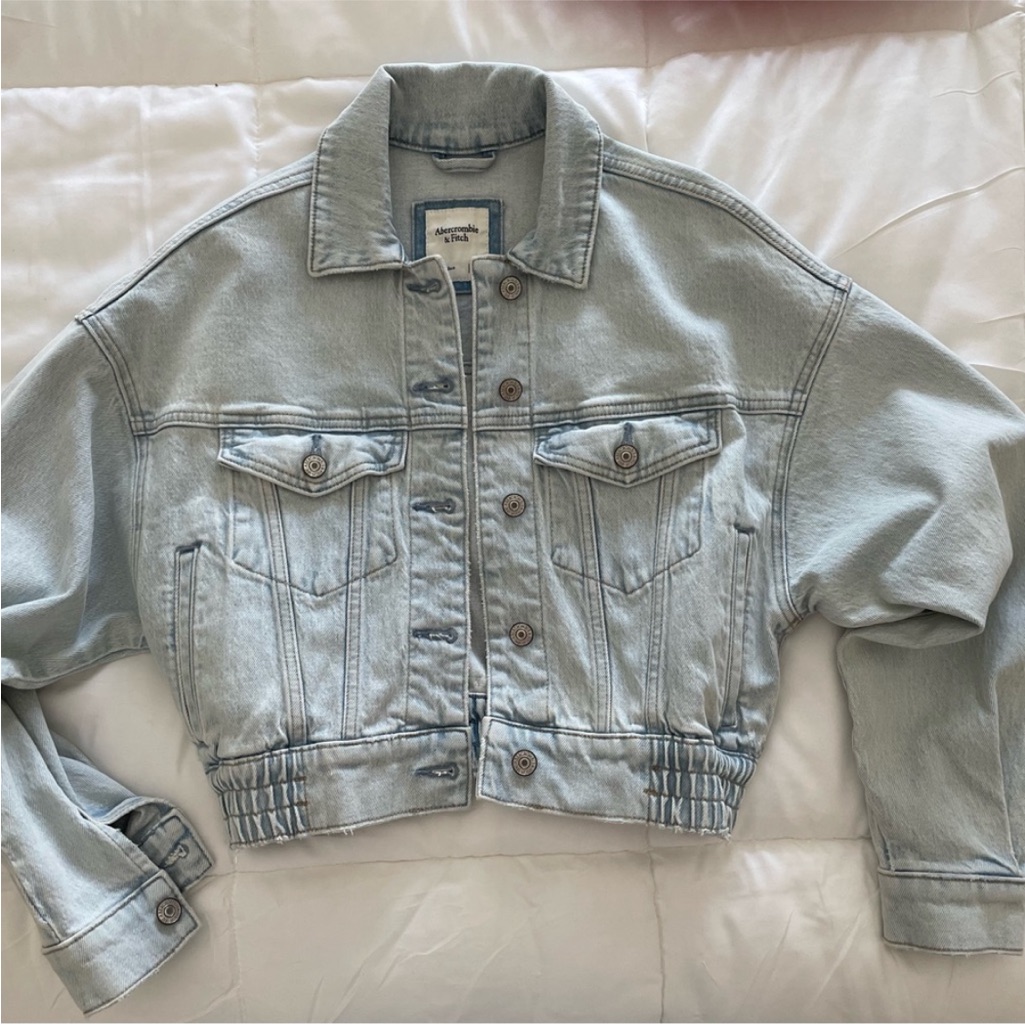 Abercrombie Light Blue Denim Jacket Xs